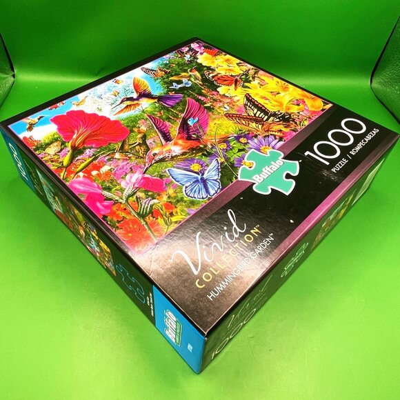 Buffalo 1000 Piece Interlocking Jig-Saw Puzzle Hummingbird Garden Ocean Set of 2 - Picture 4 of 13